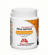 Hliva ustricová s extraktom z rakytníku - Superionherbs, 90 kps x 500 mg