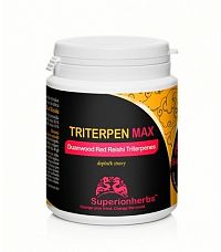 TRITERPEN MAX – extrakt z Duanwood Red Reishi – 20 % triterpenoidov, Superionherbs, 90 kps x 500 mg