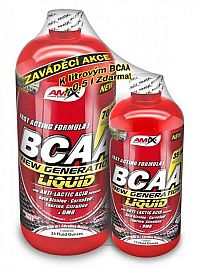 1+1 Zadarmo: BCAA New Generation Liquid - Amix 1000 ml + 500 ml Red Raspberry