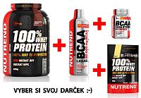 100% Whey Protein - Nutrend 2250 g + N1 (10x17g) Ľadová káva
