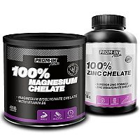 Akcia: 100% Magnesium Chelate + 100% Zinc Chelate - Prom-IN 416 g + 120 kaps. Grapefruit