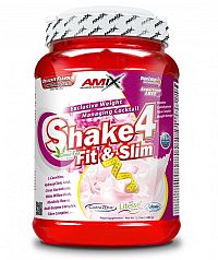 Akcia: Shake 4 Fit & Slim + CarniLine Zadarmo - Amix 1000 g + 480 ml  Vanilka