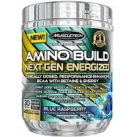 Amino Build Next Gen Energized - Muscletech 280 g (30 dávok) Blue Raspberry