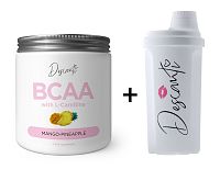 BCAA with L-Carnitine + Šejker Zadarmo - Descanti 210 g + 500 ml. Mango+Pineapple