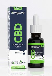 CBD konopný olej 30% - Kompava 10 ml.
