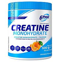 Creatine Monohydrate práškový - 6PAK Nutrition 500 g Lemon