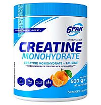 Creatine Monohydrate práškový - 6PAK Nutrition 500 g Orange