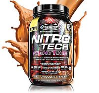 Nitro-Tech Nighttime - Muscletech 907 g Triple Chocolate Milkshake