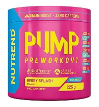Pump (bez kofeínu) - Nutrend 225 g Berry Splash
