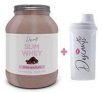 Slim Whey + Šejker Zadarmo - Descanti 1000 g + 700 ml. Triple Chocolate