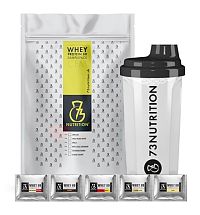 Whey Protein 80 Sample Pack + šejker - 73Nutrition 25 x 25 g Mix