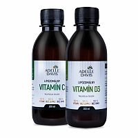 Adelle Davis Imunita DUO - C/ D3 - (Adelle Davis lipozomálny vitamín C 200ml, Adelle Davis lipozomálny vitamín D3 200ml)