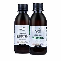 Adelle Davis Imunita DUO - Glutation/C - (Adelle Davis lipozomálny vitamín C 200ml, Adelle Davis lipozomálny glutatión 200ml)
