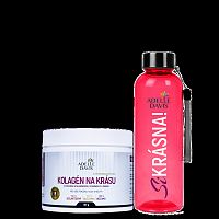 Adelle Davis - Kolagén na krásu + Fľaša SiKrásna! BPA free 0,5 L