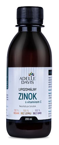 Adelle Davis tekutý lipozomálny zinok, 15mg, 200ml