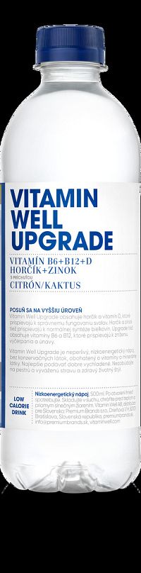 Premiumbrands Vitamin Well Upgrade Citrón a kaktus - 500 ml