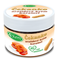 4Slim Čakankový arašidový krém Slaný karamel 250 g