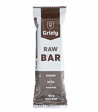 Balenie 15x GRIZLY RAW Bar kokos-kešu-kakao 55 g