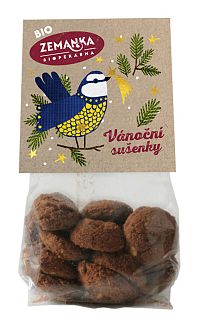 Biopekáreň Zemanka Vianočná bio sušienky s vlašskými orechmi a korením 100 g