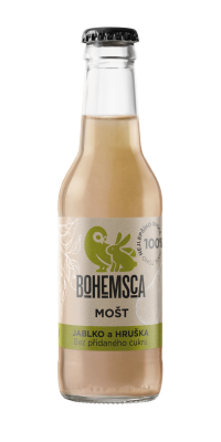 Bohemsca Mušt jablko a hruška 70/30% sklo 200 ml