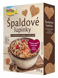 Bonavita Fit cereálie špaldové lupienky čokoládové 375 g krabička
