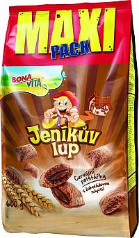 Bonavita Janíkov lup cereálne vankúšiky s čokoládovou náplňou 600 g