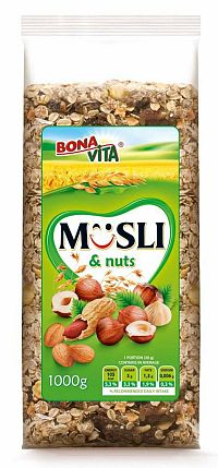 Bonavita Musli sypané s orechmi 1000 g