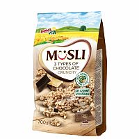 Bonavita Musli zapekané 3 druhy čokolády 700 g
