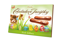 Carla Čokoládové jazýčky Veľká noc mliečne 100 g