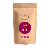 Chytré ovocie 100% Ovocné plátky Rebarberry višňa 50 g