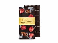 Čokoládovňa Janek Horká čokoláda s pekánmi a lyofilizovanými jahodami 95 g