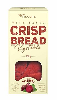 Danvita Krehké pšeničné rezané plátky s cviklou 110 g