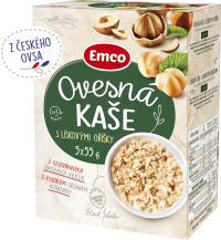 Emco Ovsená kaša s lieskovýi orieškami 5x55 g