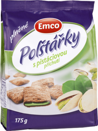Emco Plnené vankúšiky s pistáciovú príchuťou 175 g