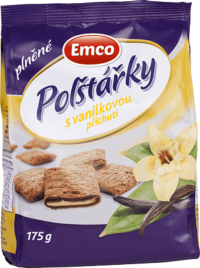 Emco Plnené vankúšiky s vanilkovou príchuťou 175 g