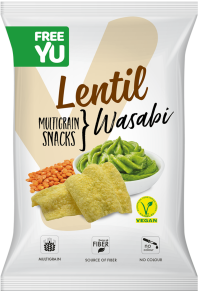 FreeYu Lentil multigrain snack Wasabi 70 g