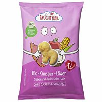 FruchtBar Chrumky Levíčatá - kukurica, kokos, jablká a batáty BIO 30 g