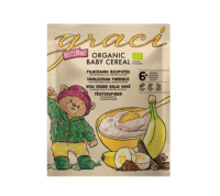 Graci Baby ovsená kaša banán a karob 6+ BIO 140 g