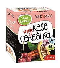 Green Apotheke Cereálka ovsená kaša višne s kakaom 4X75 g