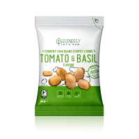 Greenergy Fava Chips s príchuťou paradajok a bazalky 60 g