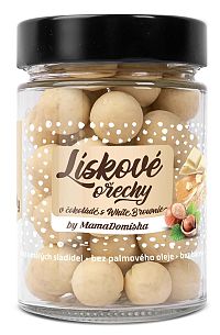 GRIZLY Lieskové orechy v čokoláde s White Brownie by @mamadomisha 180g