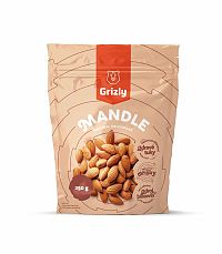 GRIZLY Mandle natural nelúpané 250 g