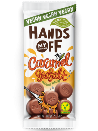 Hands off my chocolat Vegánska mliečna čokoláda s lis. pasta karamel a morská soľ 100 g