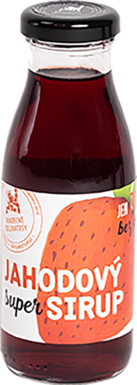 Hradeckej delikatesy Super sirup jahodový - poleva 250 ml