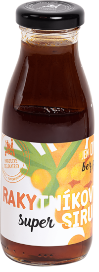 Hradeckej delikatesy Super sirup rakytníkový - poleva 250 ml