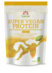 Iswari Super vegan 58% proteín banán BIO 250 g