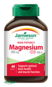 Jamieson Horčík 500 mg s vitamínom D3 500 IU 60 tablet