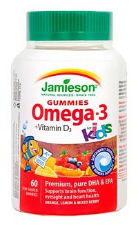 Jamieson Omega-3 Kids Gummies pre deti 60 pastiliek