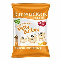 Kiddylicious Ovocno-zeleninové gombíky banán s tekvicou (5x6g) multipack