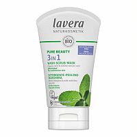 Lavera Pure Beauty Čistiaci gél, peeling a maska 3v1 125 ml